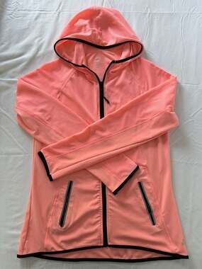 Soho Sport Stretchy Jacket Women's Medium Peach Athletic Full Zip Mesh Vent
